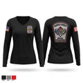 Fairfax County Technical Rescue Women's Long Sleeve V-neck Shirt - 1