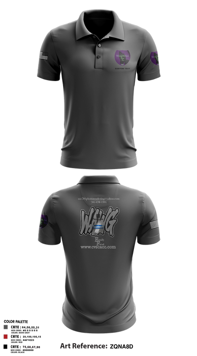 WeAllWeGot~Family First 22026589 Short Sleeve Performance Polo - 26