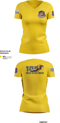 100th Missile Defense Brigade 43971287 Women's Short Sleeve V-neck Shirt - 101