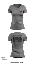Camp Township Fire Department Women's Short Sleeve V-neck Shirt - 101