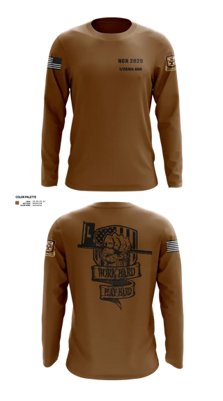 Long Sleeve Performance Shirt, 1/204th ADA, , Teamtime, Team time, sublimation, custom sports apparel, team uniforms, spirit wear, spiritwear, sports uniforms, custom shirts, team store, custom team store, fundraiser sports, apparel fundraiser