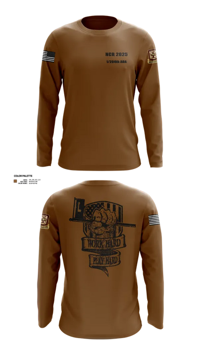 1/204th ADA 3113365 Long Sleeve Performance Shirt 25