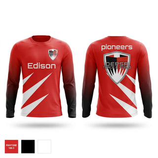 Long Sleeve Performance Shirt, Detroit Edison PSA, Track & Field, Teamtime, Team time, sublimation, custom sports apparel, team uniforms, spirit wear, spiritwear, sports uniforms, custom shirts, team store, custom team store, fundraiser sports, apparel fundraiser