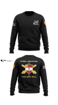 2nd Battalion 82nd Field Artillery “Steel Dragon” 56228393 Crew Neck Sweatshirt - 4