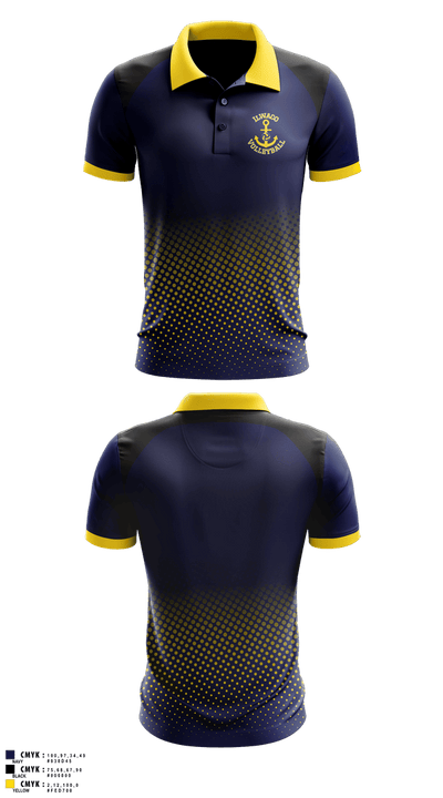 Ilwaco Lady Fishermen Volleyball 70277237 Short Sleeve Performance Polo - 1