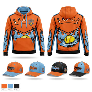 Hoodie, NoVA Reign, Softball, Teamtime, Team time, sublimation, custom sports apparel, team uniforms, spirit wear, spiritwear, sports uniforms, custom shirts, team store, custom team store, fundraiser sports, apparel fundraiser