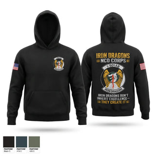 Hoodie, 1-501st Iron Dragons NCO Corps, Army, Teamtime, Team time, sublimation, custom sports apparel, team uniforms, spirit wear, spiritwear, sports uniforms, custom shirts, team store, custom team store, fundraiser sports, apparel fundraiser