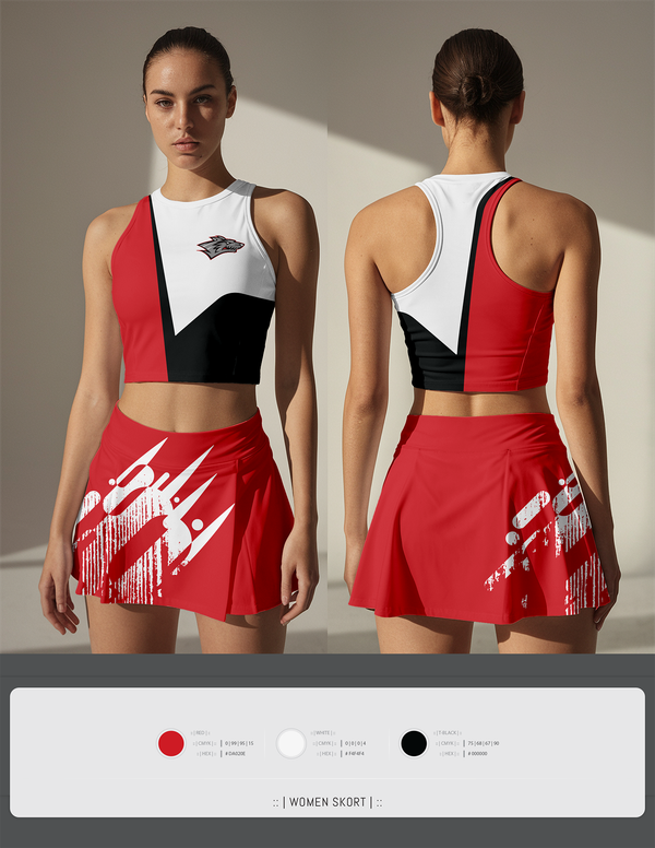 Skort, Reed City Cheer, Cheer, Teamtime, Team time, sublimation, custom sports apparel, team uniforms, spirit wear, spiritwear, sports uniforms, custom shirts, team store, custom team store, fundraiser sports, apparel fundraiser