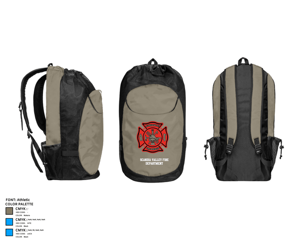 Gear Bag, Scandia valley fire department, Fire Department, Teamtime, Team time, sublimation, custom sports apparel, team uniforms, spirit wear, spiritwear, sports uniforms, custom shirts, team store, custom team store, fundraiser sports, apparel fundraiser
