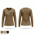 Fsc 11th en divarty Women's Long Sleeve V-neck Shirt - 1