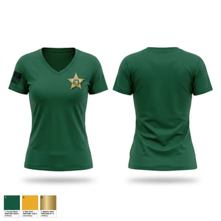 Womens Short Sleeve Vneck Shirt, Gadsden County Sheriff’s Office, Police, Teamtime, Team time, sublimation, custom sports apparel, team uniforms, spirit wear, spiritwear, sports uniforms, custom shirts, team store, custom team store, fundraiser sports, apparel fundraiser