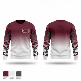 Crew Neck Sweatshirt, Fontana High School, Wrestling, Teamtime, Team time, sublimation, custom sports apparel, team uniforms, spirit wear, spiritwear, sports uniforms, custom shirts, team store, custom team store, fundraiser sports, apparel fundraiser