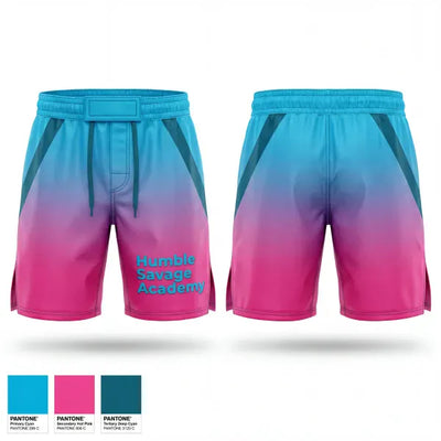 Humble Savage Academy 49512736 Fight Shorts - 1