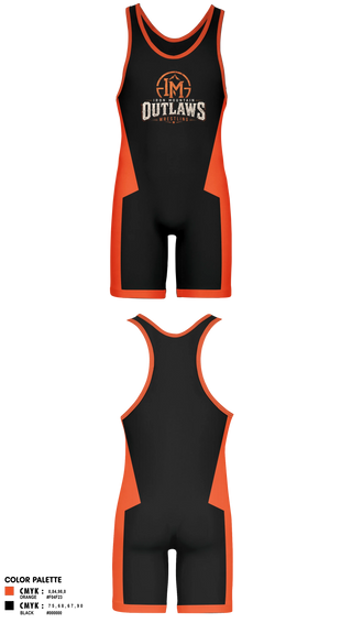 Wrestling Singlet, Iron mountain outlaws, Wrestling, Teamtime, Team time, sublimation, custom sports apparel, team uniforms, spirit wear, spiritwear, sports uniforms, custom shirts, team store, custom team store, fundraiser sports, apparel fundraiser
