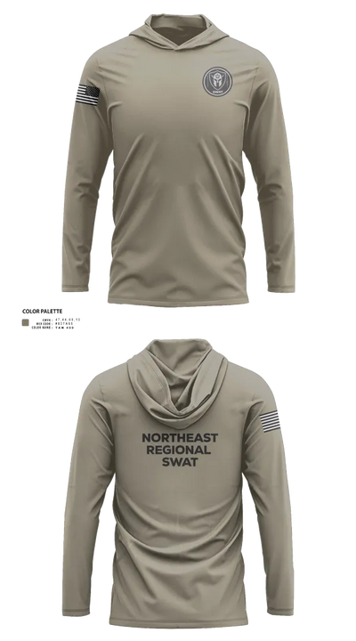 Swat 30841116 Long Sleeve Performance Shirt with hood - 70
