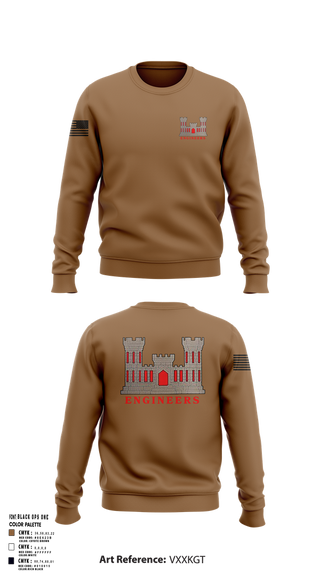 Crew Neck Sweatshirt, 817th engineer sapper, , Teamtime, Team time, sublimation, custom sports apparel, team uniforms, spirit wear, spiritwear, sports uniforms, custom shirts, team store, custom team store, fundraiser sports, apparel fundraiser