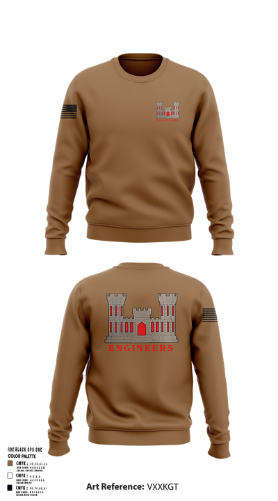817th engineer sapper 48720796 Crew Neck Sweatshirt - 51