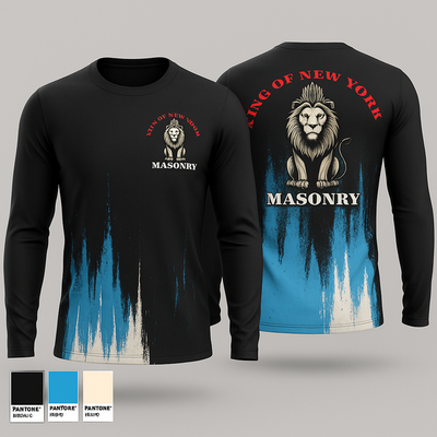 King of New York masonry 63328026 Long Sleeve Performance Shirt 1
