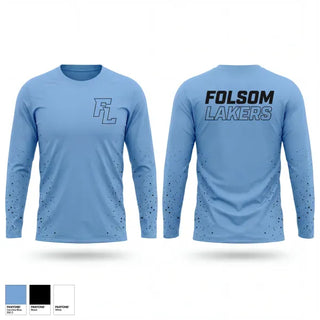Long Sleeve Performance Shirt, Folsom Lakers, Baseball, Teamtime, Team time, sublimation, custom sports apparel, team uniforms, spirit wear, spiritwear, sports uniforms, custom shirts, team store, custom team store, fundraiser sports, apparel fundraiser