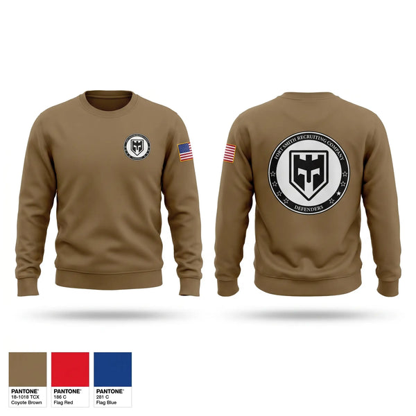 Crew Neck Sweatshirt, , Army, Teamtime, Team time, sublimation, custom sports apparel, team uniforms, spirit wear, spiritwear, sports uniforms, custom shirts, team store, custom team store, fundraiser sports, apparel fundraiser