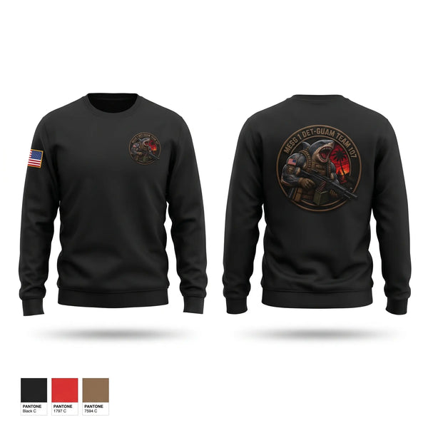 Crew Neck Sweatshirt, MESG-1 DET GUAM TEAM 707, Navy, Teamtime, Team time, sublimation, custom sports apparel, team uniforms, spirit wear, spiritwear, sports uniforms, custom shirts, team store, custom team store, fundraiser sports, apparel fundraiser