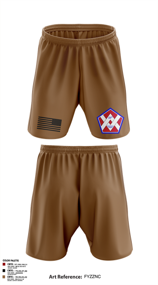 Athletic Shorts With Pockets, 55th Sustainment Brigade, , Teamtime, Team time, sublimation, custom sports apparel, team uniforms, spirit wear, spiritwear, sports uniforms, custom shirts, team store, custom team store, fundraiser sports, apparel fundraiser