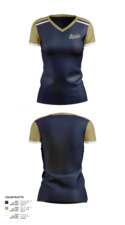 Womens Short Sleeve Vneck Shirt, Jacksonville High School Basketball, Women's Basketball, Teamtime, Team time, sublimation, custom sports apparel, team uniforms, spirit wear, spiritwear, sports uniforms, custom shirts, team store, custom team store, fundraiser sports, apparel fundraiser