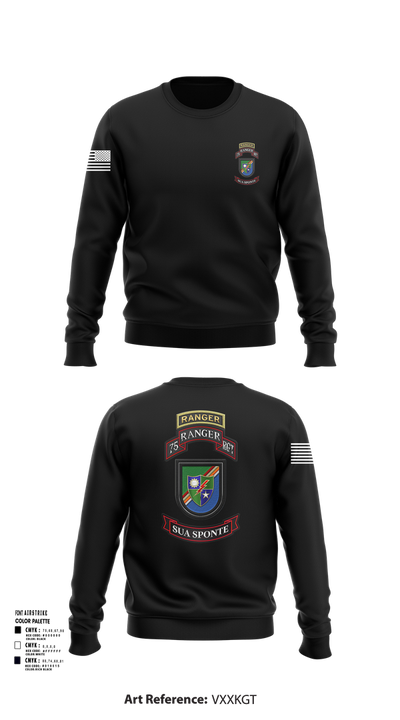 3rd/75th Ranger Regiment 63467571 Crew Neck Sweatshirt - 102