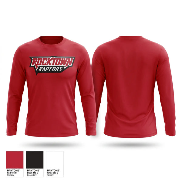 Long Sleeve Performance Shirt, Rocktown High School Basketball, Men's Basketball, Teamtime, Team time, sublimation, custom sports apparel, team uniforms, spirit wear, spiritwear, sports uniforms, custom shirts, team store, custom team store, fundraiser sports, apparel fundraiser