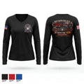 Great Notch Fire Company #4 Women's Long Sleeve V-neck Shirt - 1