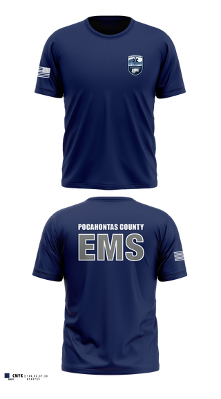 Old School Cotton Feel Shirt, Pocahontas County EMS, EMS/EMT, Teamtime, Team time, sublimation, custom sports apparel, team uniforms, spirit wear, spiritwear, sports uniforms, custom shirts, team store, custom team store, fundraiser sports, apparel fundraiser