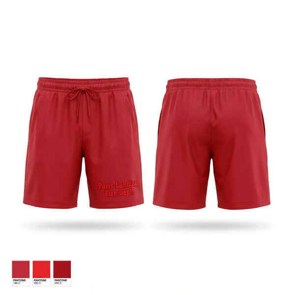 Athletic Shorts With Pockets, Paris Landing Fire Dept, Fire Department, Teamtime, Team time, sublimation, custom sports apparel, team uniforms, spirit wear, spiritwear, sports uniforms, custom shirts, team store, custom team store, fundraiser sports, apparel fundraiser