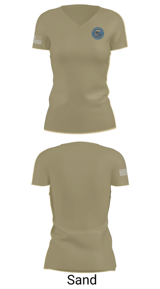 Womens Short Sleeve Vneck Shirt, Blue Tide Battalion, , Teamtime, Team time, sublimation, custom sports apparel, team uniforms, spirit wear, spiritwear, sports uniforms, custom shirts, team store, custom team store, fundraiser sports, apparel fundraiser
