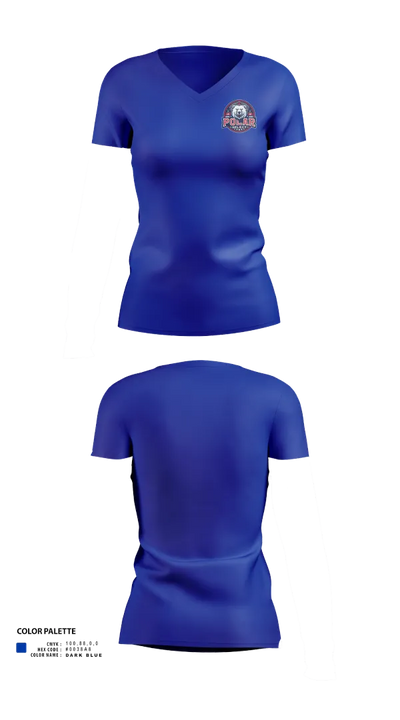 Polar Select 6620869 Women's Short Sleeve V-neck Shirt - 151