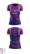 Carolina Track Hawks Women's Short Sleeve V-neck Shirt - 3