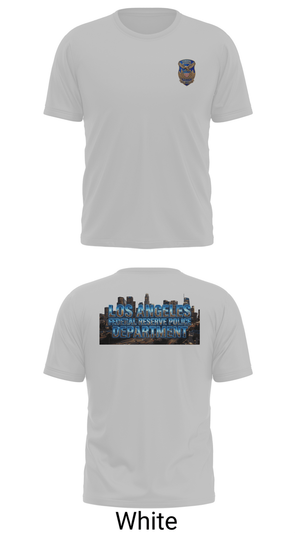 Old School Cotton Feel Shirt, Federal Reserve Police DTLA, Police, Teamtime, Team time, sublimation, custom sports apparel, team uniforms, spirit wear, spiritwear, sports uniforms, custom shirts, team store, custom team store, fundraiser sports, apparel fundraiser