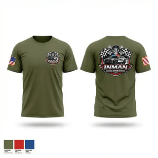 Old School Cotton Feel Shirt, INMAN TACTICAL DRIVING SYSTEMS, Police, Teamtime, Team time, sublimation, custom sports apparel, team uniforms, spirit wear, spiritwear, sports uniforms, custom shirts, team store, custom team store, fundraiser sports, apparel fundraiser
