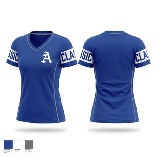 Womens Short Sleeve Vneck Shirt, Albany Falcons Softball, Softball, Teamtime, Team time, sublimation, custom sports apparel, team uniforms, spirit wear, spiritwear, sports uniforms, custom shirts, team store, custom team store, fundraiser sports, apparel fundraiser