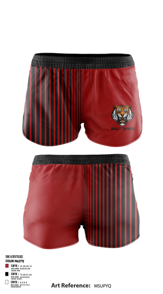 Womens Shorts, Daily Tigers, , Teamtime, Team time, sublimation, custom sports apparel, team uniforms, spirit wear, spiritwear, sports uniforms, custom shirts, team store, custom team store, fundraiser sports, apparel fundraiser