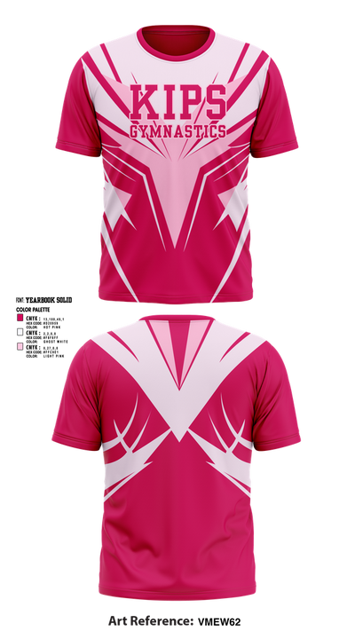 Kips gymnastics 28544383 Short Sleeve Performance Shirt - 1