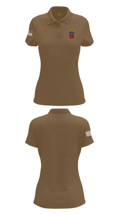 82nd airborne Division 92499794 Women's Short Sleeve Performance Polo  - 15