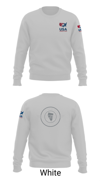 Crew Neck Sweatshirt, Nevada Elite Wrestling, Wrestling, Teamtime, Team time, sublimation, custom sports apparel, team uniforms, spirit wear, spiritwear, sports uniforms, custom shirts, team store, custom team store, fundraiser sports, apparel fundraiser