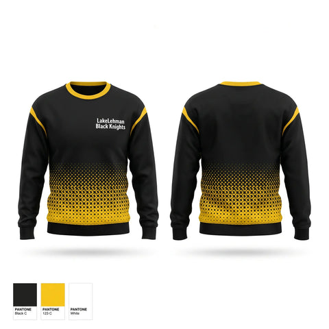 Crew Neck Sweatshirt, Lake-Lehman Black Knights, Men's Basketball, Teamtime, Team time, sublimation, custom sports apparel, team uniforms, spirit wear, spiritwear, sports uniforms, custom shirts, team store, custom team store, fundraiser sports, apparel fundraiser
