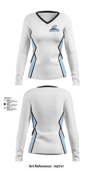 Womens Long Sleeve Vneck Shirt, West Orange Mountaineers Basketball, Women's Basketball, Teamtime, Team time, sublimation, custom sports apparel, team uniforms, spirit wear, spiritwear, sports uniforms, custom shirts, team store, custom team store, fundraiser sports, apparel fundraiser