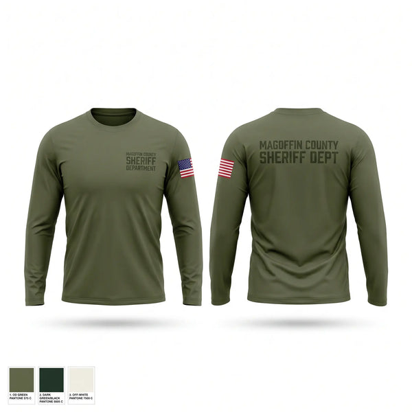 Long Sleeve Performance Shirt, Magoffin county sheriff department, Police, Teamtime, Team time, sublimation, custom sports apparel, team uniforms, spirit wear, spiritwear, sports uniforms, custom shirts, team store, custom team store, fundraiser sports, apparel fundraiser