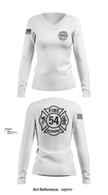 Class #54 78762440 Women's Long Sleeve V-neck Shirt - 102