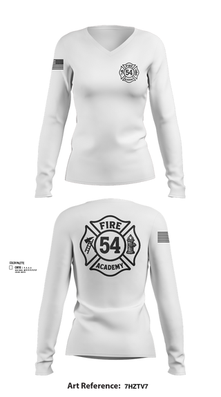 Womens Long Sleeve Vneck Shirt, Class #54, , Teamtime, Team time, sublimation, custom sports apparel, team uniforms, spirit wear, spiritwear, sports uniforms, custom shirts, team store, custom team store, fundraiser sports, apparel fundraiser
