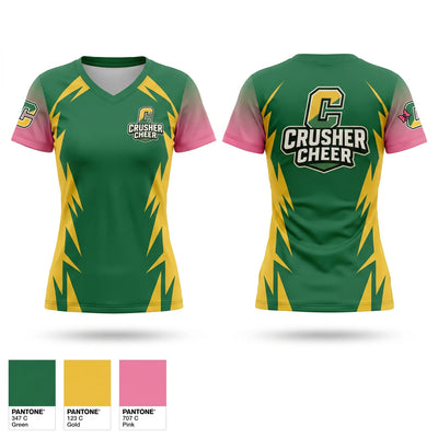 Crushers Women's Short Sleeve V-neck Shirt - 1