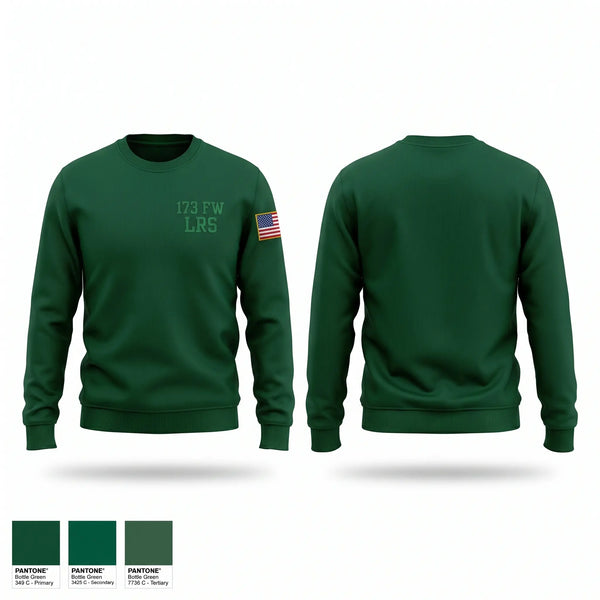 Crew Neck Sweatshirt, 173 FW LRS, Air Force, Teamtime, Team time, sublimation, custom sports apparel, team uniforms, spirit wear, spiritwear, sports uniforms, custom shirts, team store, custom team store, fundraiser sports, apparel fundraiser