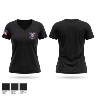 Womens Short Sleeve Vneck Shirt, Greer Criminal Investigations Division, Police, Teamtime, Team time, sublimation, custom sports apparel, team uniforms, spirit wear, spiritwear, sports uniforms, custom shirts, team store, custom team store, fundraiser sports, apparel fundraiser